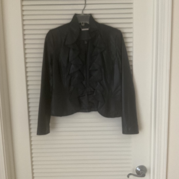 WHBM Leather Jacket Black XS - Picture 2 of 4